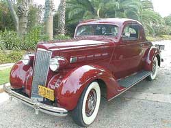 1936 Packard Coupe, Red Maroon