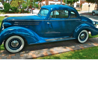 1936 Hudson 8 Deluxe Coupe blue