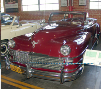 1947 Chrysler Convertible, Red