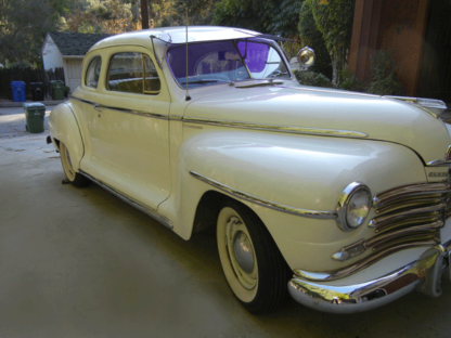 1948 Plymouth, 2-door coupe White