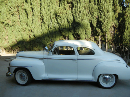 1948 Plymouth, 2-door coupe White