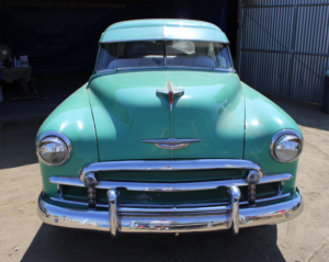 1950 Chevy, turquoise