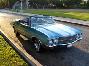1970 Chevy Chevelle Convertible, Blue