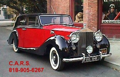 1952 Rolls-Royce Silver Wraith, 4-door Royal Red and Black
