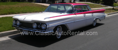 1959 Oldsmobile 98 Red and White