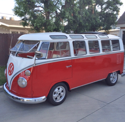 1964 Volkswagon 21 window Bus Red and White