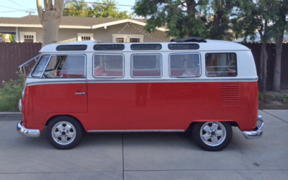 1964 Volkswagon 21 window Bus Red and White