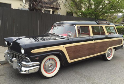 1956 Ford Country Squire Wagon, Black